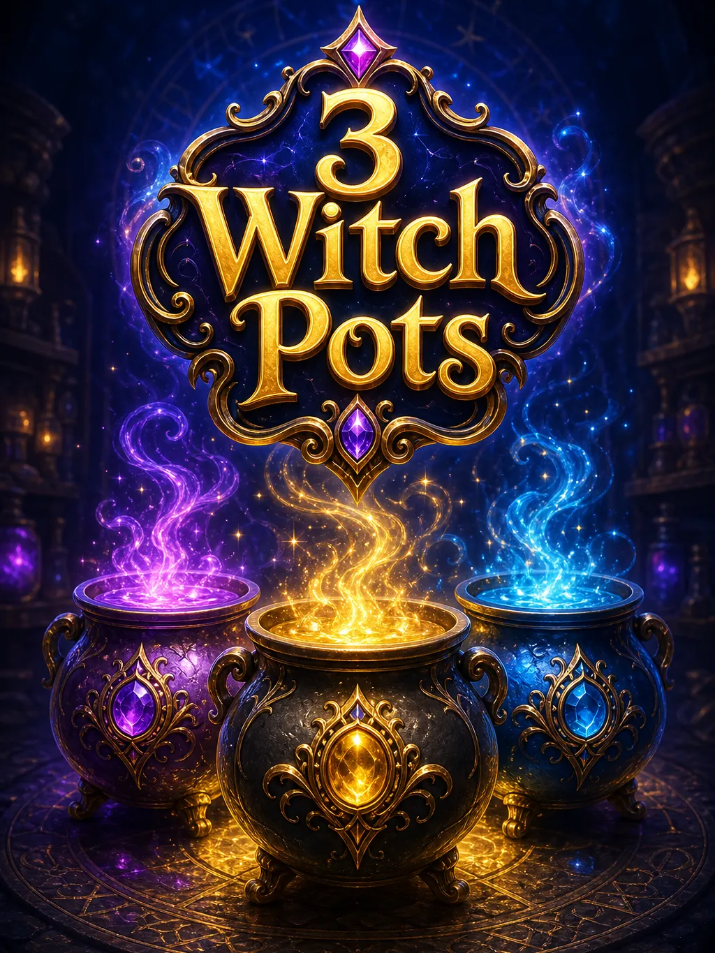 3 Witch Pots strategy chart with stop-win bankroll targets